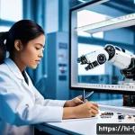 로보틱스 엔지니어 - **Prompt 1: A Robotics Engineer's Creative Hub**
"A wide shot inside a brightly lit, modern robo...